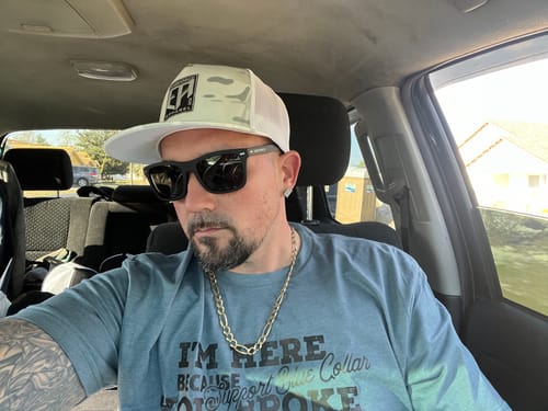 Customer photo review of Limited Edition Snow Camo Flatbill