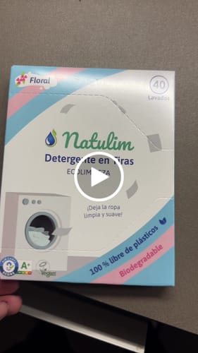 Customer video review of Eco-Tiras de Detergente 40 lavados Natulim