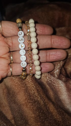 Customer photo review of ENGRAVED MESSAGE ATTACHABLE CHARM (POS)