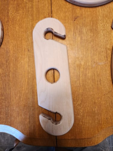 Customer photo review of 12x3.5" Wine Caddy 2 Acrylic Router Template