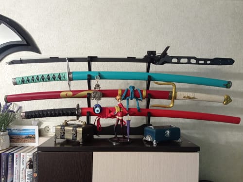 Customer photo review of Sword Holder Belt Dual