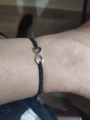 Customer photo review of Silver Infinity Bracelet