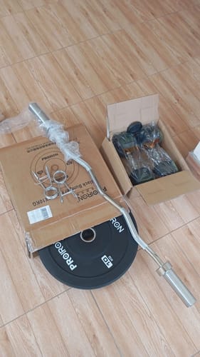 Customer photo review of Discos Olímpicos de Caucho - Bumper Plates (Par)