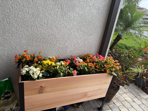 Customer photo review of 18" x 48" Raised Garden Bed - 30" TALL