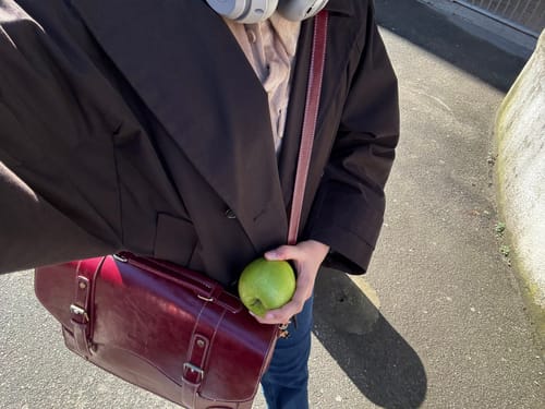 Customer photo review of Wilder Vintage Rivet 15.6-Inch Briefcase