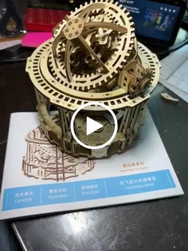 Customer video review of Spherical Tourbillon Chronograph 3D Wooden Puzzle