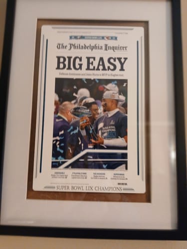 Customer photo review of EXTRA! EXTRA! Philadelphia Inquirer SUPER BOWL LIX Front Page - FEB 10, 2025