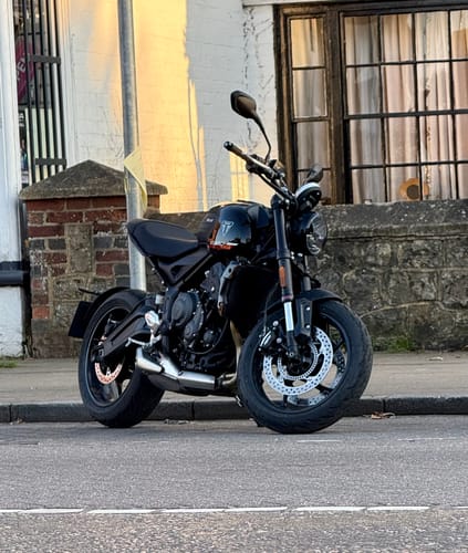 Customer photo review of Triumph Trident 660 Pillion Delete Block Off Kit