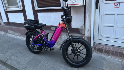 Customer photo review of CMACEWHEEL V20 750W 20" Fat Bike 960Wh Full Suspension E-bike with Torque Sensor 48V 20Ah Battery