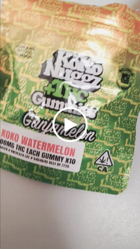 Customer video review of Koko Watermelon 500mg THC Gummies Vegan Gummies 10 Count