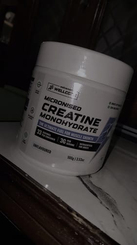 Customer photo review of Wellcore - Micronised Creatine Monohydrate (100g, 33 Servings)