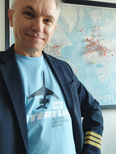 Customer photo review of PREMIUM SHIRT UNISEX • IF - INTERFLUG DDR - ORIGINAL WERBUNG 1981