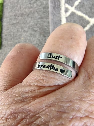 Customer photo review of Just Breathe Ring