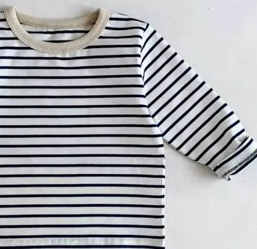 Customer photo review of Long Sleeve Striped Top Tees