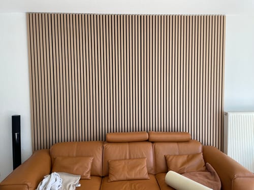 Customer photo review of Akustikpaneele Natürliche Eiche - 240 cm x 60 cm