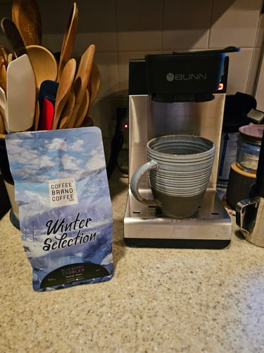 Customer photo review of Blueberry Cobbler Flavored Coffee