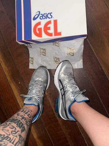 Customer photo review of Men’s Asics Gel-Kinsei OG 'Glacier Grey/Black'