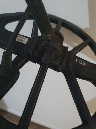Customer photo review of Coil Stiffener - Ear repair for Minelab equinox 11 inch Coils