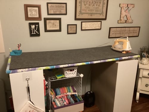 Customer photo review of Large Felted Wool Pressing Mats