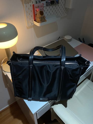 Customer photo review of Cartera De Hombro Notebook Nylon Office