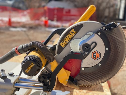 Customer photo review of DeWalt DW718 Sliding Miter Saw Dust Collection