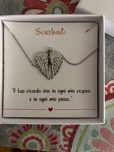 Customer photo review of Collana Angelo mio l'originale ✦ Incidi il nome del tuo Angelo