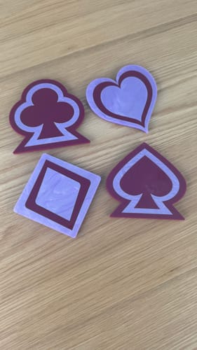 Customer photo review of Deck of Coasters