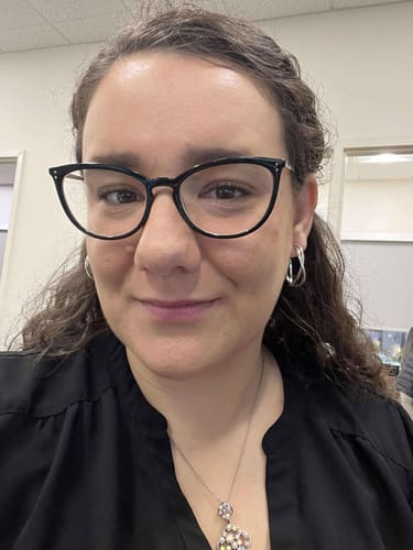 Customer photo review of Vienna Hoop Clip On Earrings in Silver