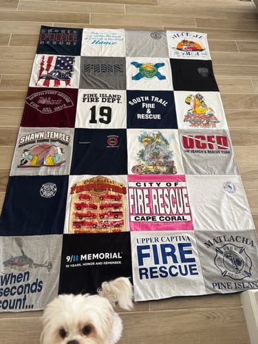 Customer photo review of Premium T Shirt Quilt