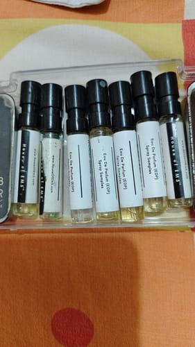 Customer photo review of EM5™ Yearly Perfume Sample Subscription