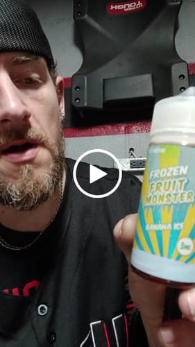 Customer video review of Frozen Fruit Monster Banana Ice 100ml Vape Juice