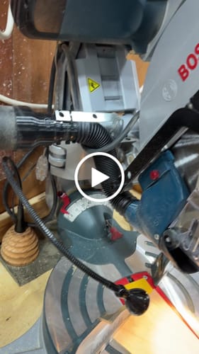 Customer video review of Bosch Axial Glide Miter Saw Dust Chute (Gen II)