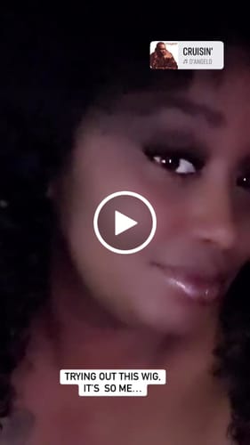 Customer video review of CurlyMe Kinky Curly Glueless Wig Wear Go 6x4 HD Lace Pre Cut Lace Closure Wig