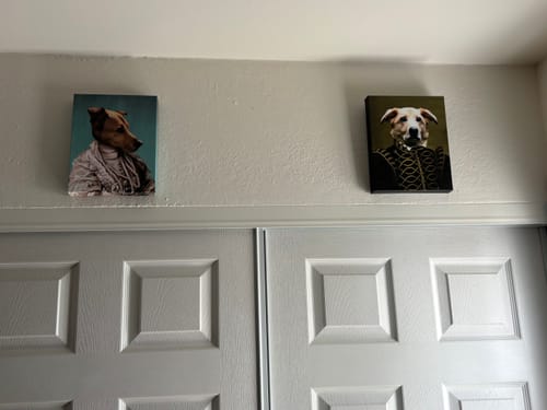 Customer photo review of The Ambassador - Custom Pet Canvas