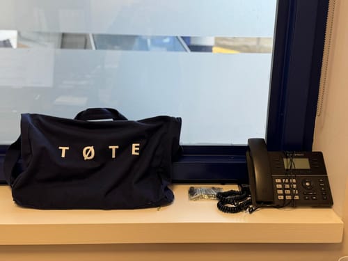 Customer photo review of Navy Blue TØTE Bag