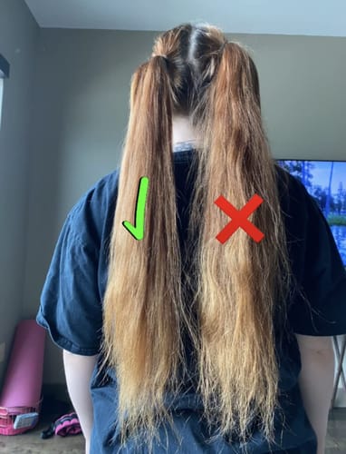 Customer photo review of BrushX Cordless Split End Hair Trimmer Automatic