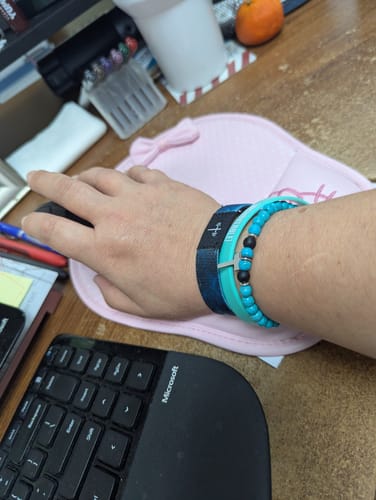 Customer photo review of Daily Bible Verse Wristband
