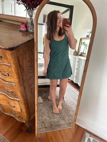 Customer photo review of peppermint swim dress