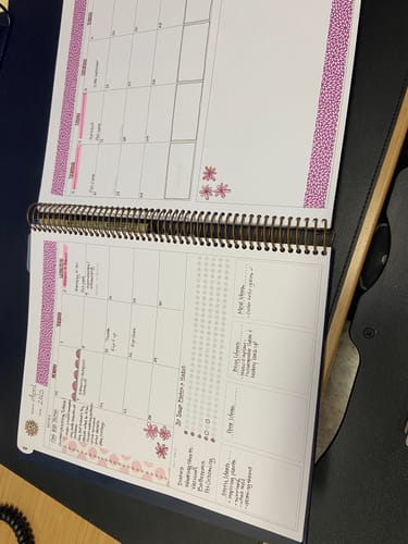 Customer photo review of Undated Portrait Weekly Planner, Ocean Breeze
