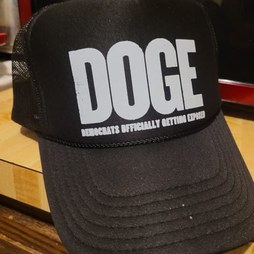 Customer photo review of DOGE Trucker Hat