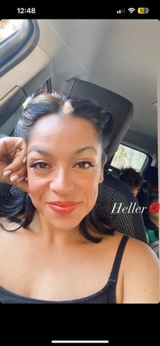 Customer photo review of FEATHER Self-adhesive Cluster Lashes