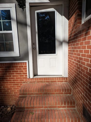 Customer photo review of Clear 1 Lite Glass and Frame Kit (3/4 Lite 24" x 50" Frame Size)