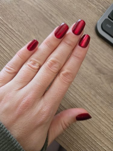 Customer photo review of Hot Love Square Nails - Press On Nails