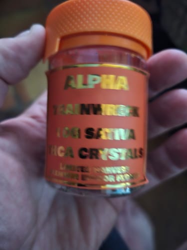Customer photo review of Alpha THC-A Trainwreck Sativa Delta 9 Flower 10g