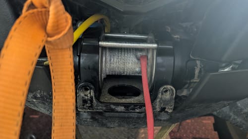 Customer photo review of Synthetic Winch Rope for ATV's (up to 5,000lbs)