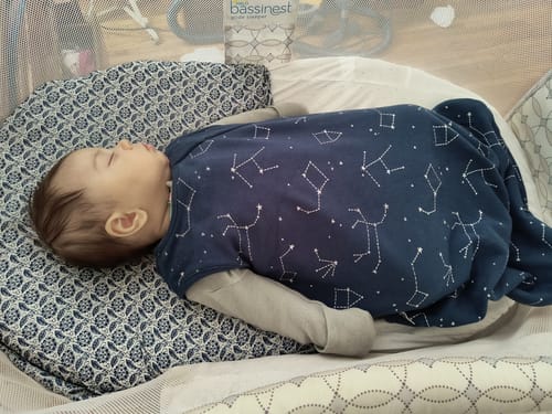 Customer photo review of 4 Season® Classic Baby Sleeping Bag, Merino Wool & Organic Cotton, Night Sky™