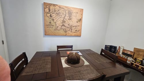 Customer photo review of The Lord Of The Rings: Map of Middle Earth