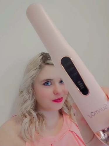 Customer photo review of SUNMAY Voga 2 in 1 Cordless Hair Straightener and Curler for Travelling