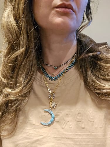 Customer photo review of Luna Necklace