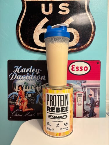 Customer photo review of Accelerate Vegan High Protein Powder